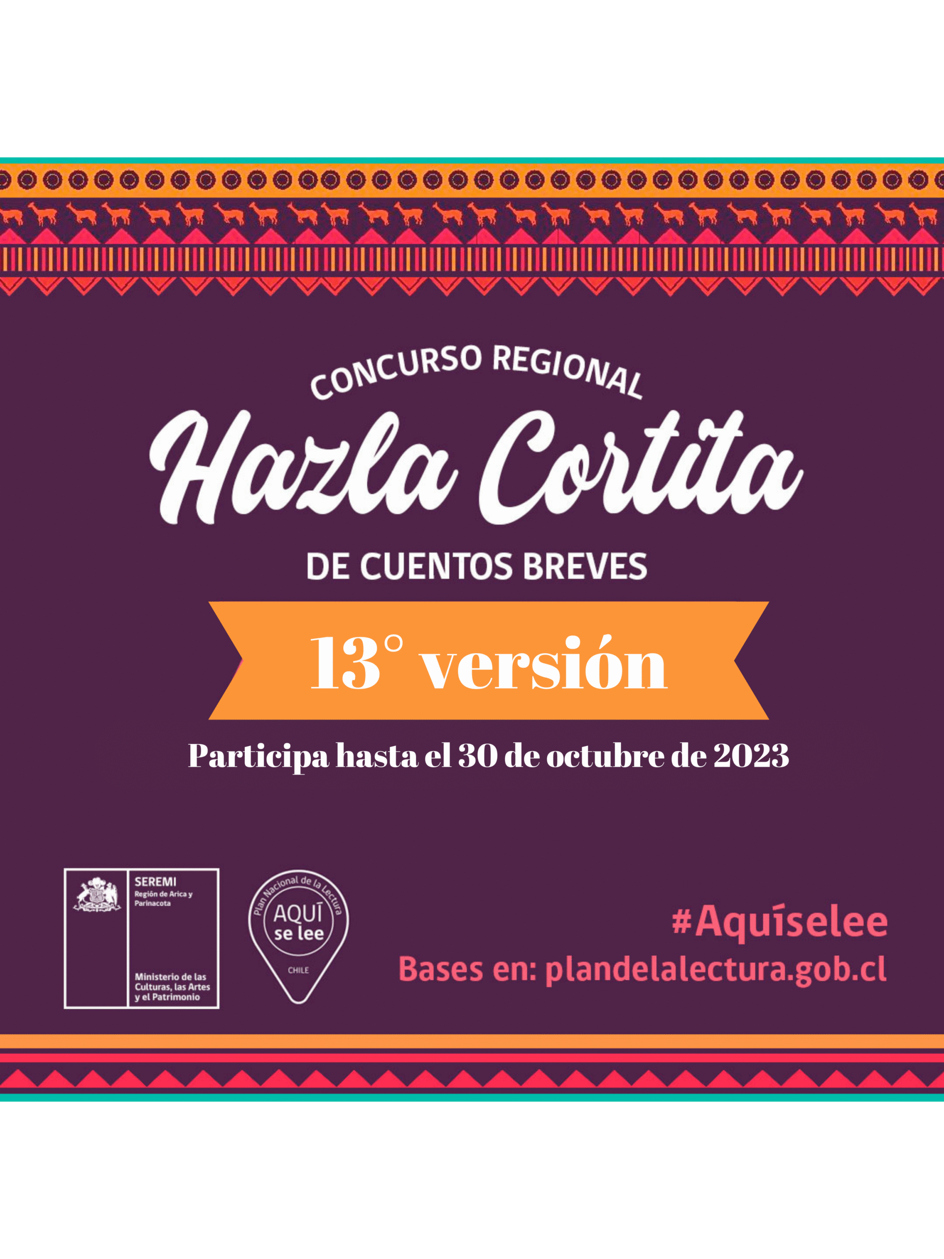 Arica y Parinacota invita a participar de la 13° versión del concurso «Hazla Cortita»