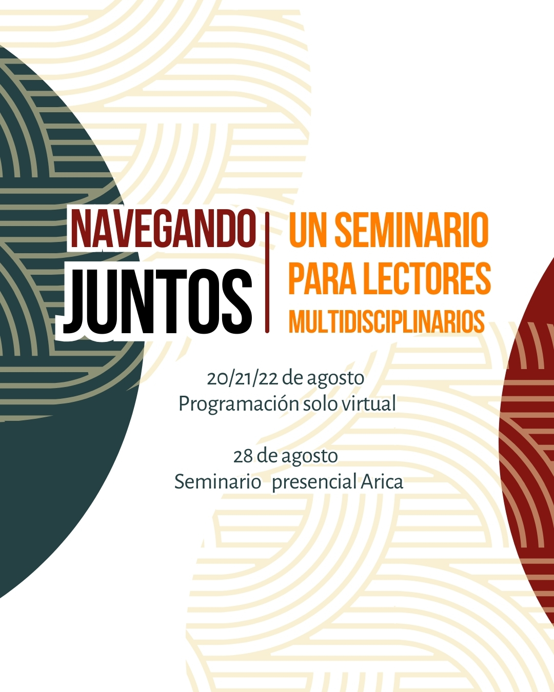 Arica será sede del encuentro «Navegando juntos: seminario para lectores multidisciplinarios»